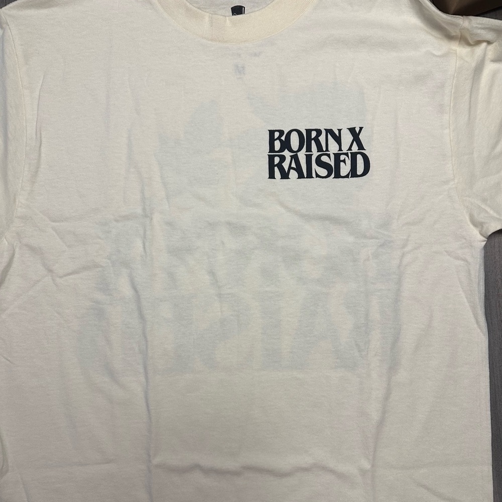 BORN X RAISED Cream Short Sleeve Tee